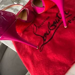 Christian Louboutin Pink Cross Blake 100mm